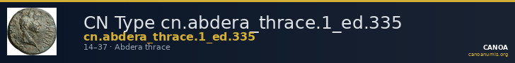CN Type cn.abdera_thrace.1_ed.335 — CANOA