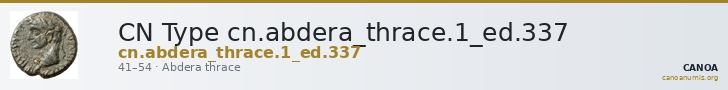 CN Type cn.abdera_thrace.1_ed.337 — CANOA