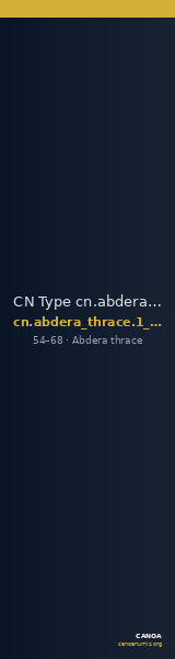 CN Type cn.abdera_thrace.1_ed.338 — CANOA