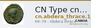 CN Type cn.abdera_thrace.1_ed.341 — CANOA