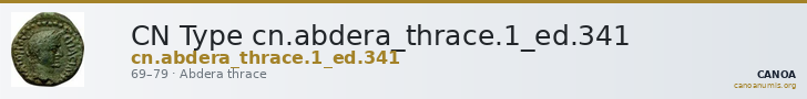 CN Type cn.abdera_thrace.1_ed.341 — CANOA