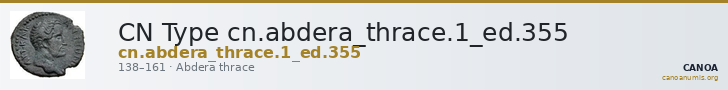 CN Type cn.abdera_thrace.1_ed.355 — CANOA
