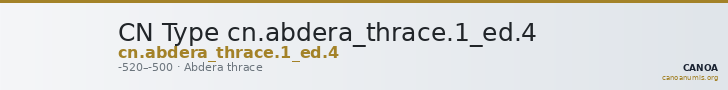 CN Type cn.abdera_thrace.1_ed.4 — CANOA