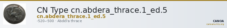 CN Type cn.abdera_thrace.1_ed.5 — CANOA