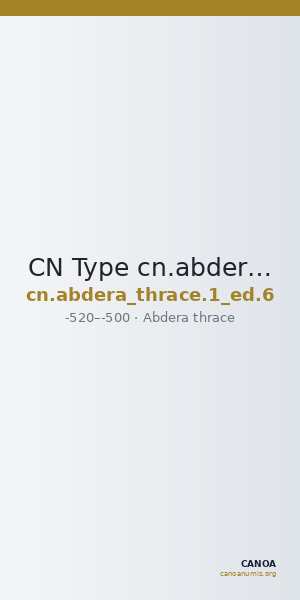 CN Type cn.abdera_thrace.1_ed.6 — CANOA