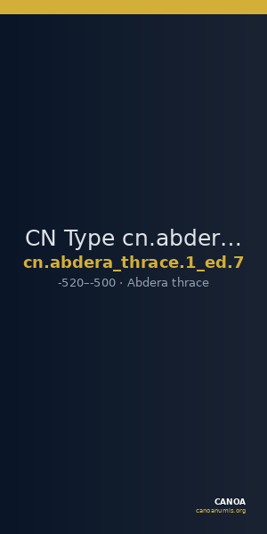 CN Type cn.abdera_thrace.1_ed.7 — CANOA