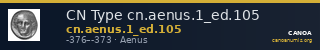 CN Type cn.aenus.1_ed.105 — CANOA