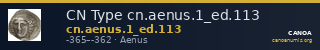 CN Type cn.aenus.1_ed.113 — CANOA