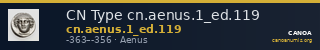 CN Type cn.aenus.1_ed.119 — CANOA