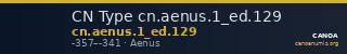 CN Type cn.aenus.1_ed.129 — CANOA