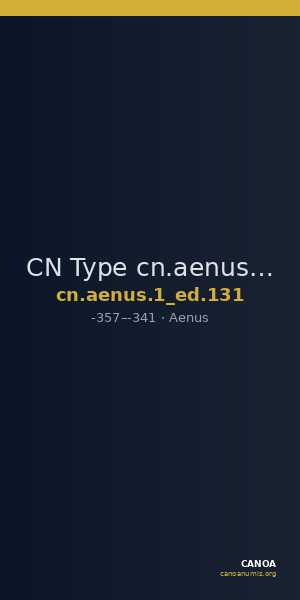 CN Type cn.aenus.1_ed.131 — CANOA