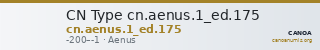 CN Type cn.aenus.1_ed.175 — CANOA