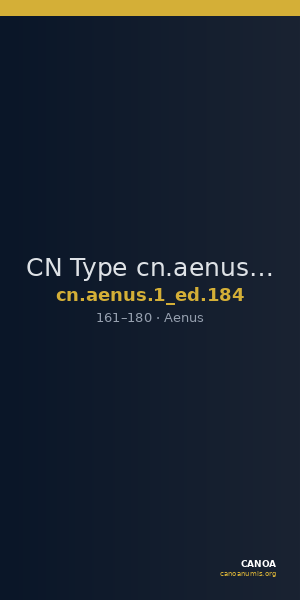 CN Type cn.aenus.1_ed.184 — CANOA