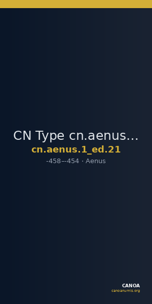 CN Type cn.aenus.1_ed.21 — CANOA