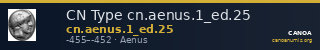 CN Type cn.aenus.1_ed.25 — CANOA