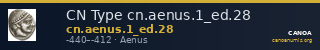 CN Type cn.aenus.1_ed.28 — CANOA