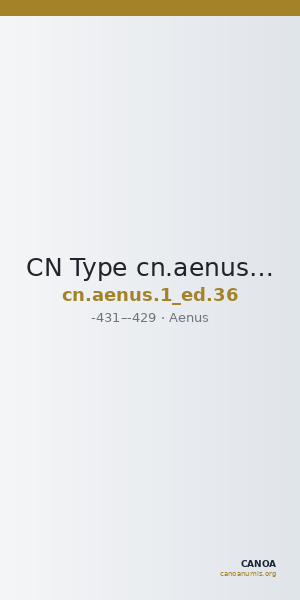 CN Type cn.aenus.1_ed.36 — CANOA