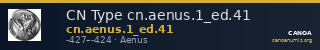 CN Type cn.aenus.1_ed.41 — CANOA