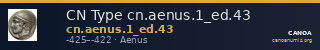 CN Type cn.aenus.1_ed.43 — CANOA