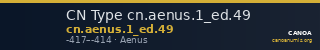 CN Type cn.aenus.1_ed.49 — CANOA