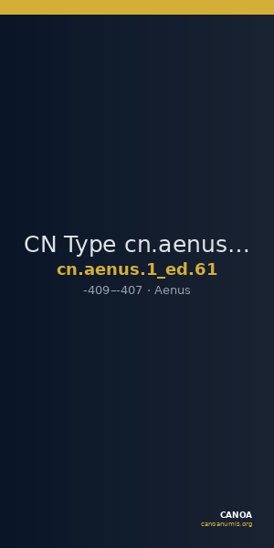 CN Type cn.aenus.1_ed.61 — CANOA