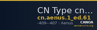 CN Type cn.aenus.1_ed.61 — CANOA