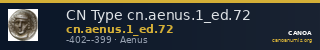 CN Type cn.aenus.1_ed.72 — CANOA