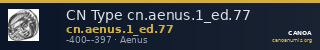 CN Type cn.aenus.1_ed.77 — CANOA