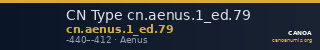 CN Type cn.aenus.1_ed.79 — CANOA