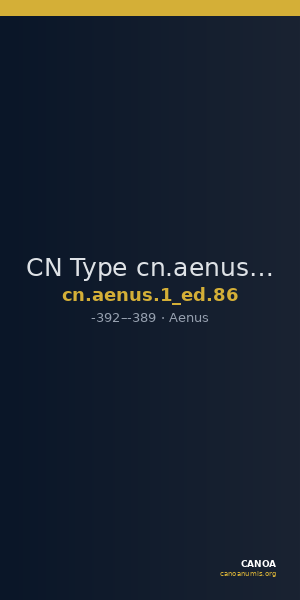 CN Type cn.aenus.1_ed.86 — CANOA