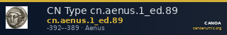 CN Type cn.aenus.1_ed.89 — CANOA
