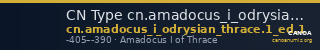CN Type cn.amadocus_i_odrysian_thrace.1_ed.1 — CANOA