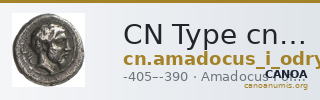 CN Type cn.amadocus_i_odrysian_thrace.1_ed.2 — CANOA