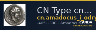 CN Type cn.amadocus_i_odrysian_thrace.1_ed.2 — CANOA
