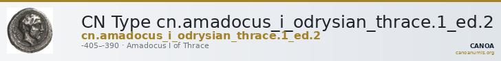 CN Type cn.amadocus_i_odrysian_thrace.1_ed.2 — CANOA