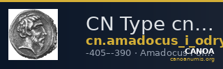 CN Type cn.amadocus_i_odrysian_thrace.1_ed.3 — CANOA