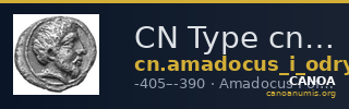 CN Type cn.amadocus_i_odrysian_thrace.1_ed.4 — CANOA