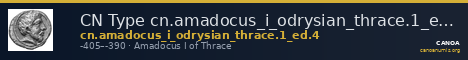 CN Type cn.amadocus_i_odrysian_thrace.1_ed.4 — CANOA