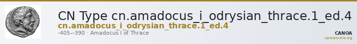 CN Type cn.amadocus_i_odrysian_thrace.1_ed.4 — CANOA