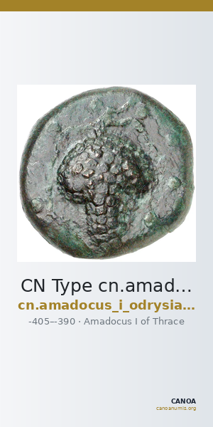 CN Type cn.amadocus_i_odrysian_thrace.1_ed.6 — CANOA