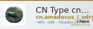 CN Type cn.amadocus_i_odrysian_thrace.1_ed.8 — CANOA