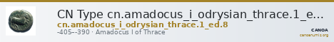 CN Type cn.amadocus_i_odrysian_thrace.1_ed.8 — CANOA