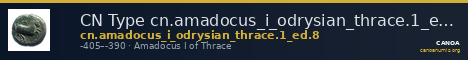 CN Type cn.amadocus_i_odrysian_thrace.1_ed.8 — CANOA