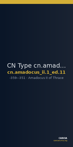 CN Type cn.amadocus_ii.1_ed.11 — CANOA