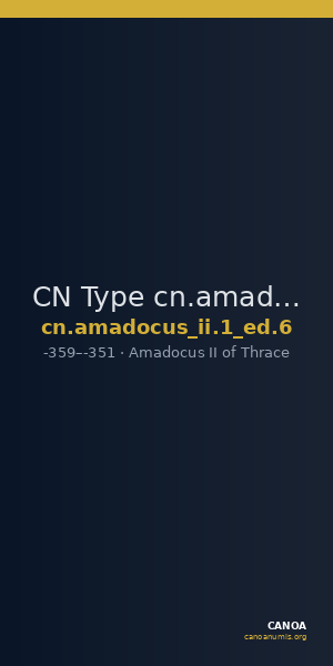 CN Type cn.amadocus_ii.1_ed.6 — CANOA