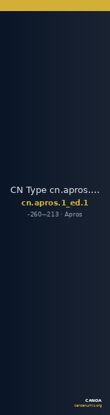 CN Type cn.apros.1_ed.1 — CANOA