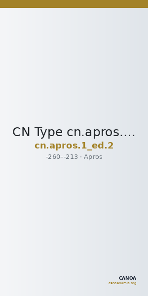 CN Type cn.apros.1_ed.2 — CANOA