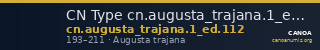 CN Type cn.augusta_trajana.1_ed.112 — CANOA