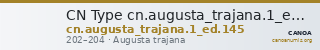CN Type cn.augusta_trajana.1_ed.145 — CANOA