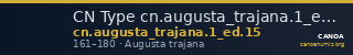 CN Type cn.augusta_trajana.1_ed.15 — CANOA